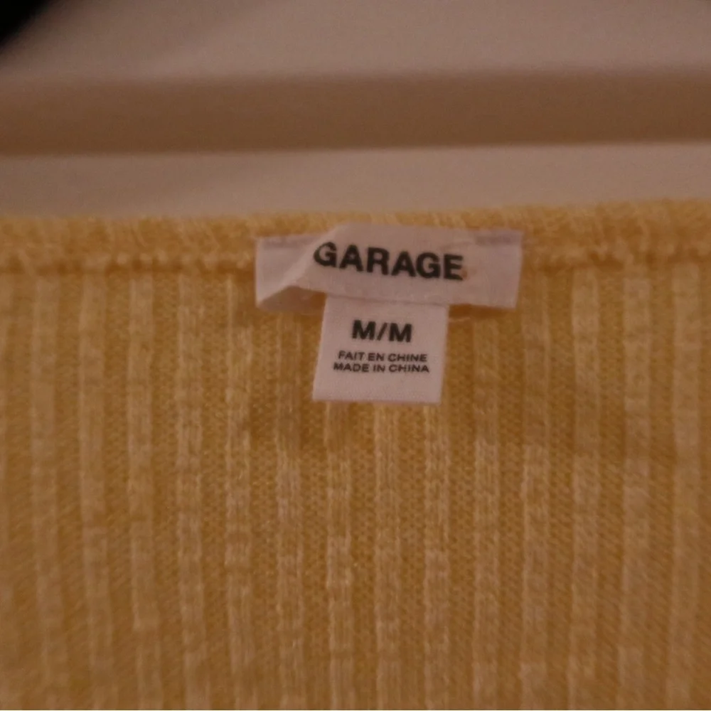 Garage Butter Yellow Ribbed Top - Picture 2 of 3